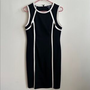 American Living Black Dress with White Trim